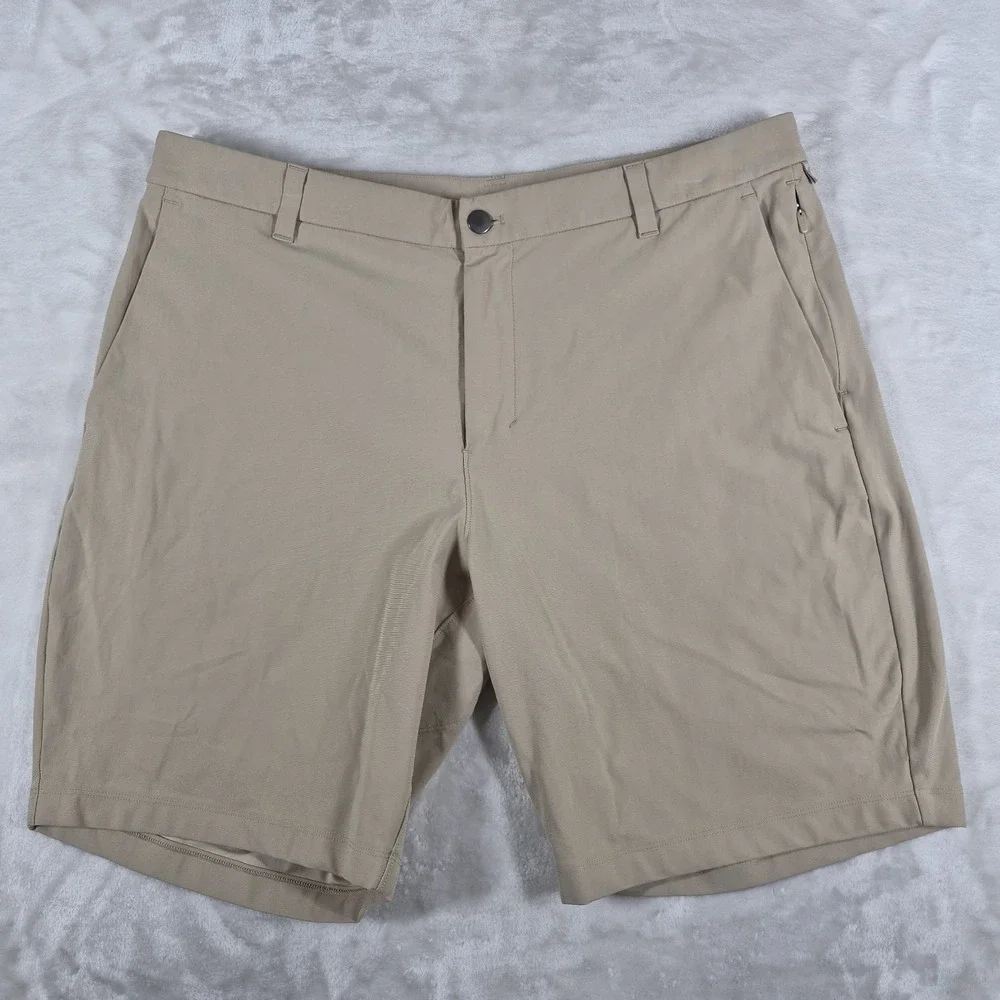 Lululemon Commission Classic Fit Shorts Men's 36 Beige 9